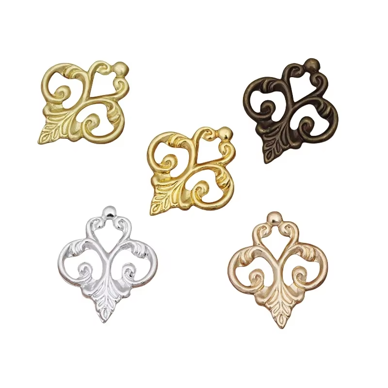 Vintage Jewelry Collection - BoYuTe 13*15mm Brass European Flower Filigree