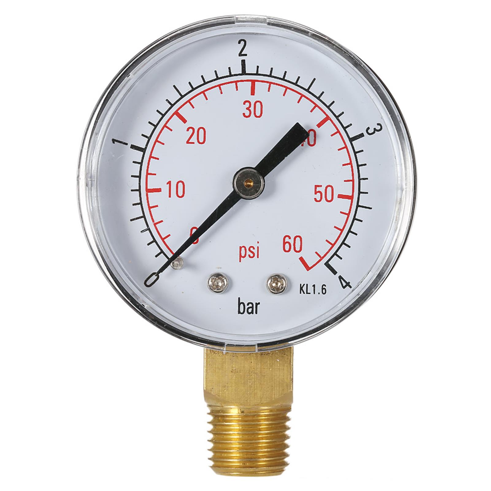 Analog Meter Gauge - 50mm Pool Filter Water Pressure Hydraulic