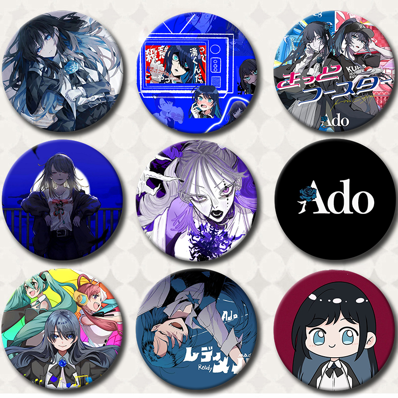 Vintage Collectible Pins - 58MM Ado Kyogen X Uta Soft
