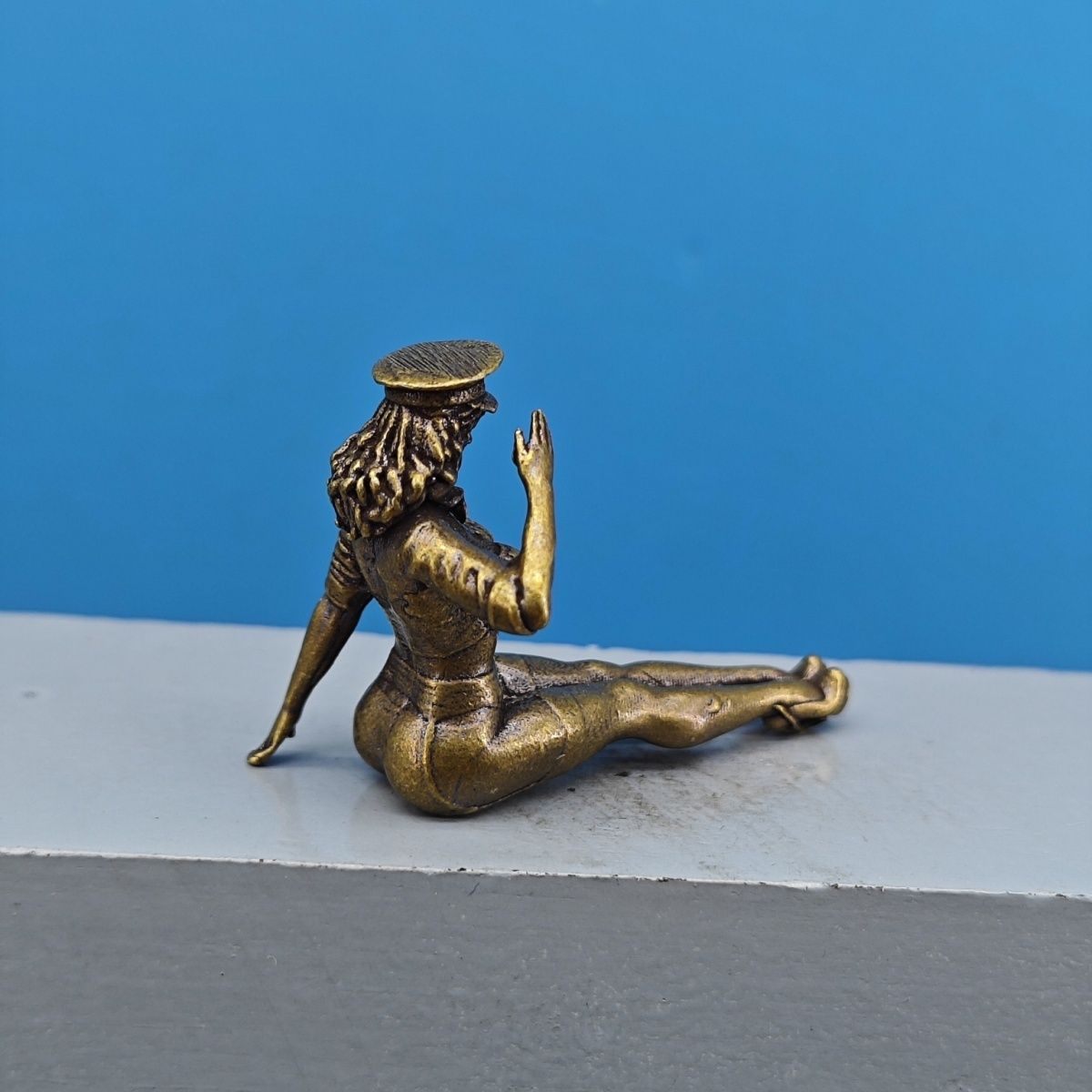 Solid Brass Miniature Girl Fig - مراجعة Vintage Collectible Cars وسعره