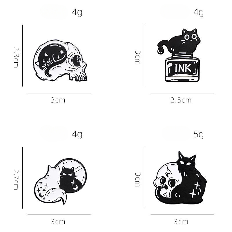 Cute Black Cat Collection Plan - مراجعة Vintage Collectible Pins وسعره