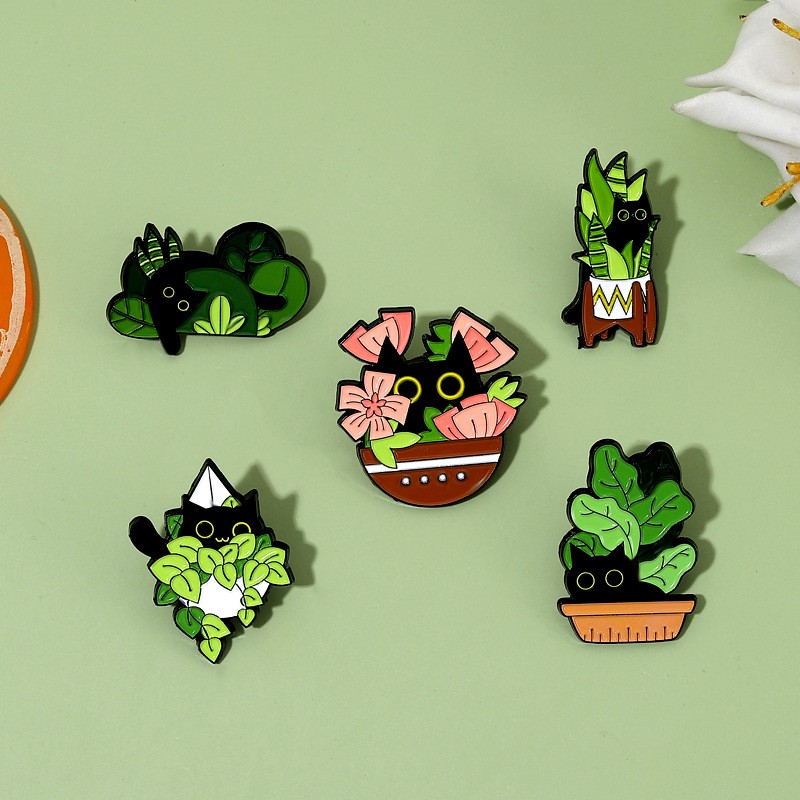 Cute Black Cat Collection Plan - مراجعة Vintage Collectible Pins وسعره