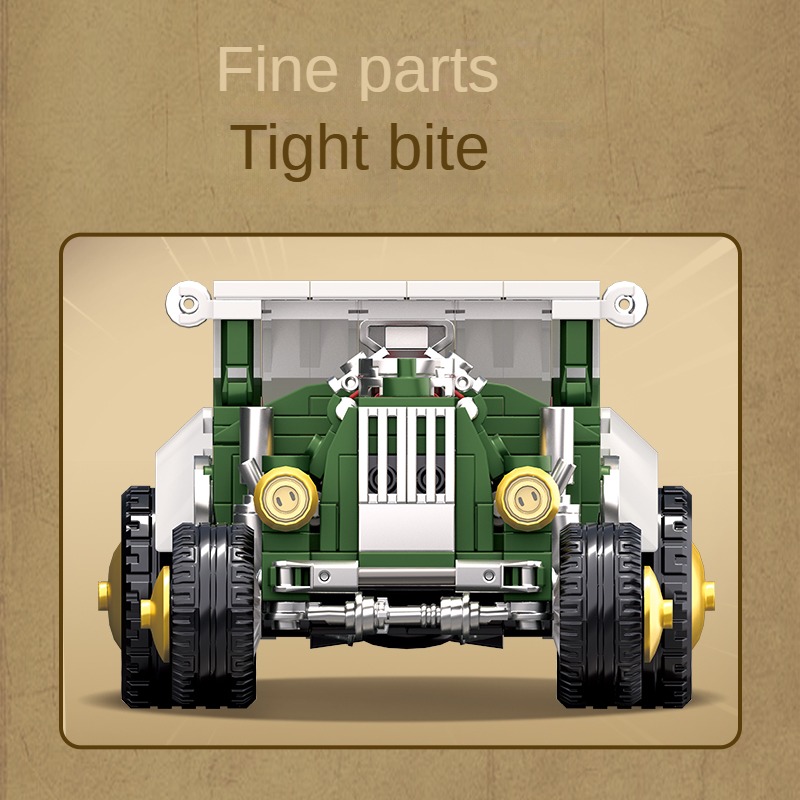 Retro vintage car building blo - مراجعة Vintage Collectible Cars وسعره