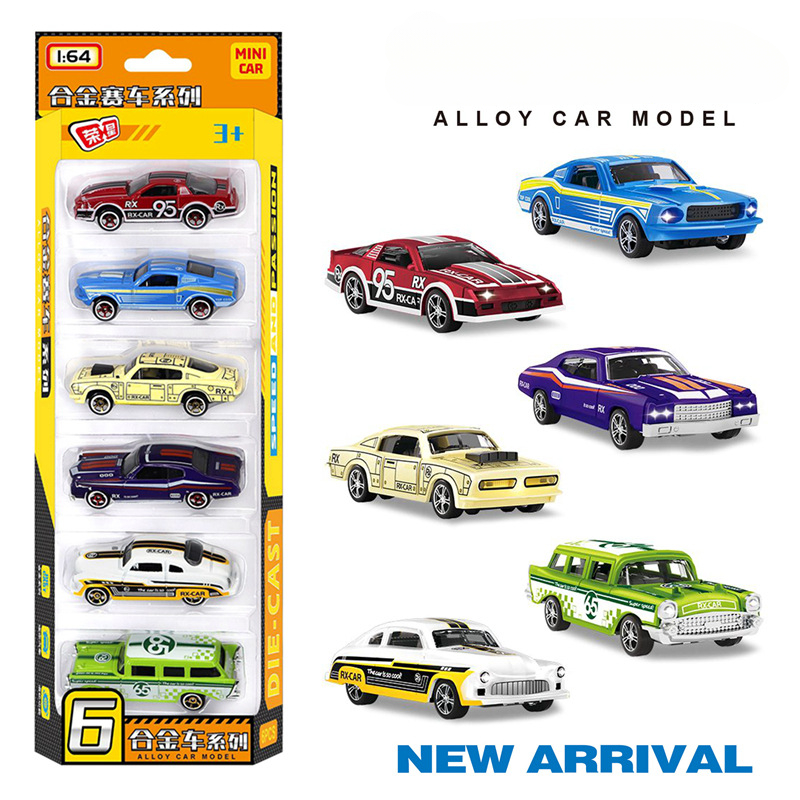 1:64 Alloy retro racing car 6- - مراجعة Vintage Collectible Toy Cars وسعره