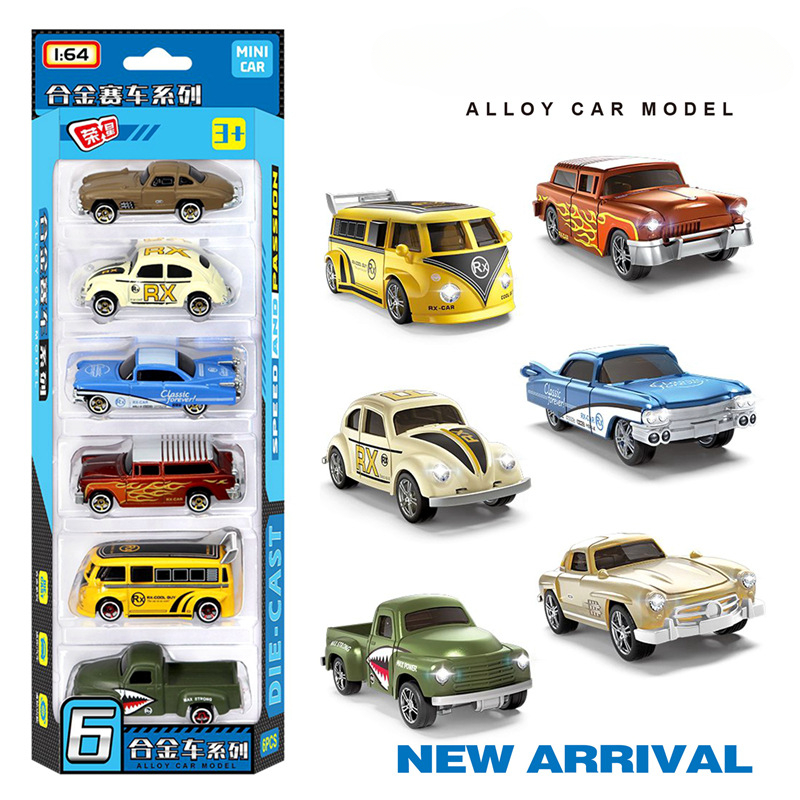 1:64 Alloy retro racing car 6- - مراجعة Vintage Collectible Toy Cars وسعره