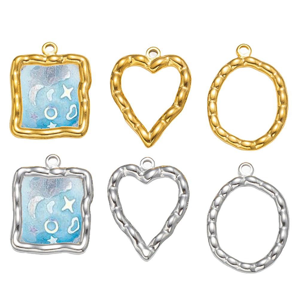 5pcs Stainless Steel Heart Rou - مراجعة Vintage Jewelry Collection وسعره