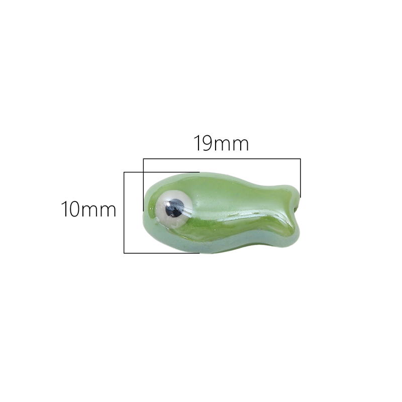 10Pcs Vintage Fish Ceramic Bea - مراجعة Vintage Jewelry Collection وسعره
