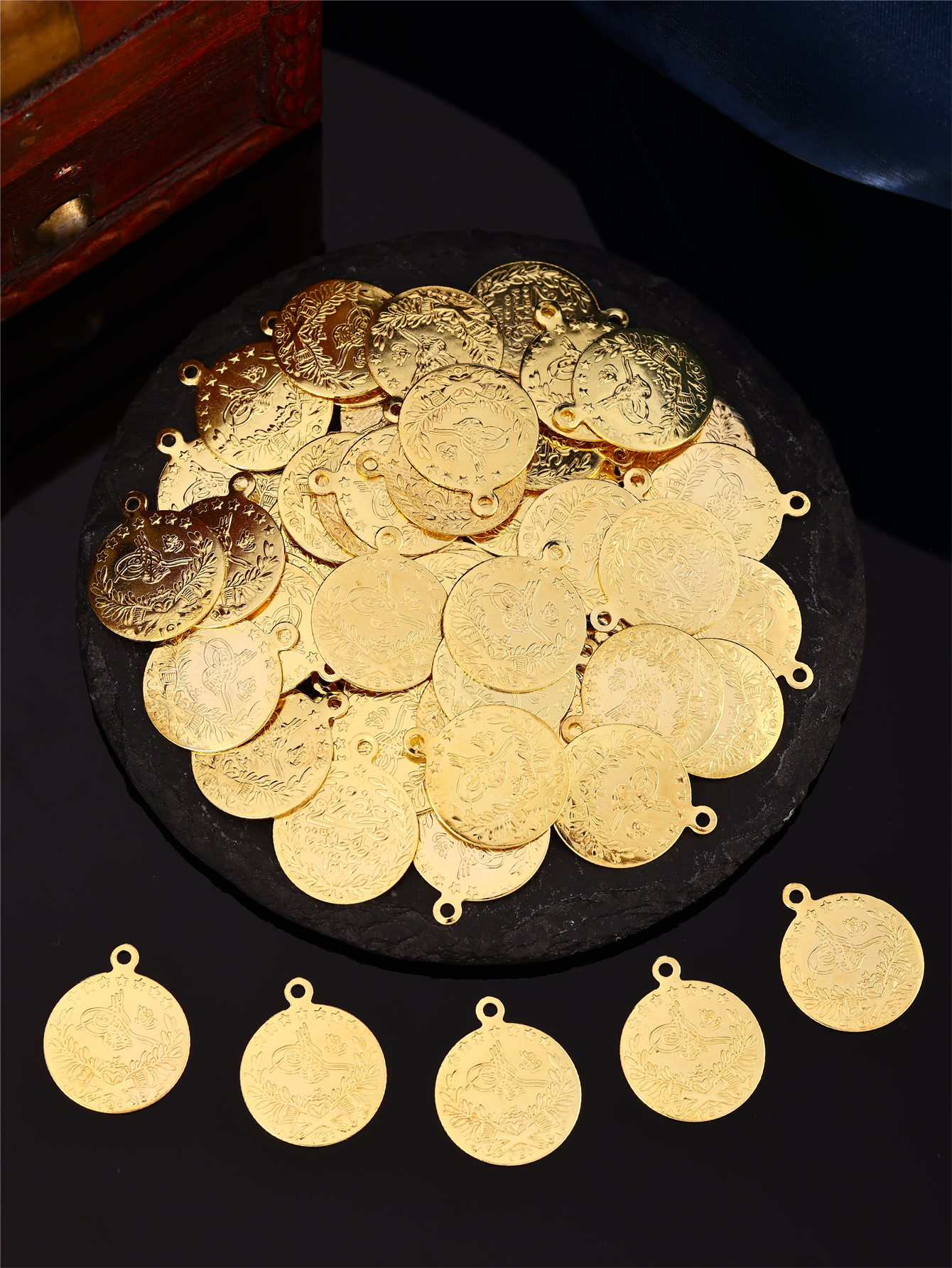 Turkish Ottoman Pattern Coin D - مراجعة Vintage Jewelry Collection وسعره