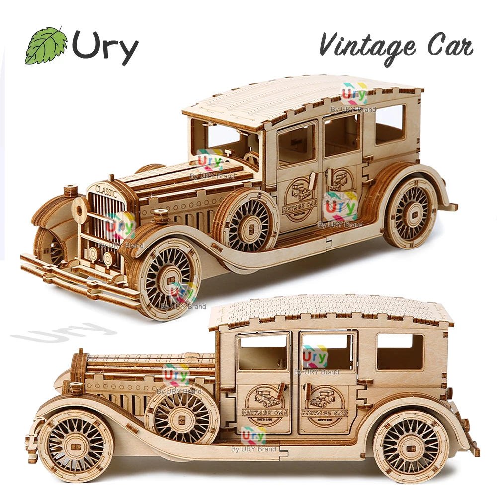 Ury 3D Wooden Puzzle Retro Vin - مراجعة Vintage Collectible Cars وسعره