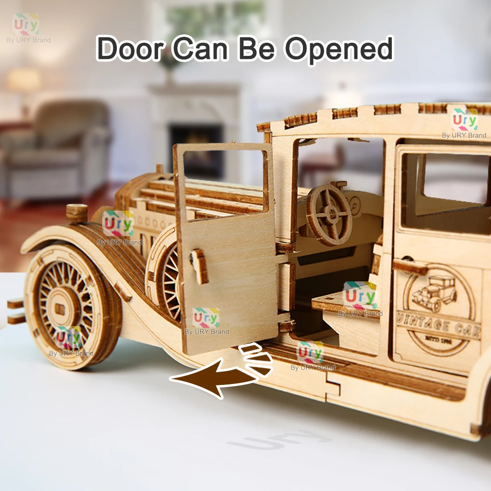 Ury 3D Wooden Puzzle Retro Vin - مراجعة Vintage Collectible Cars وسعره