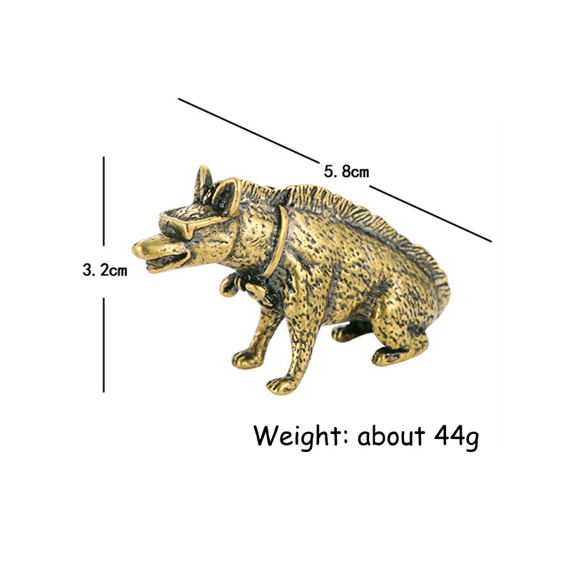 Brass Hyaenidae with Eyes Stat - مراجعة Vintage Collectible Ornaments وسعره