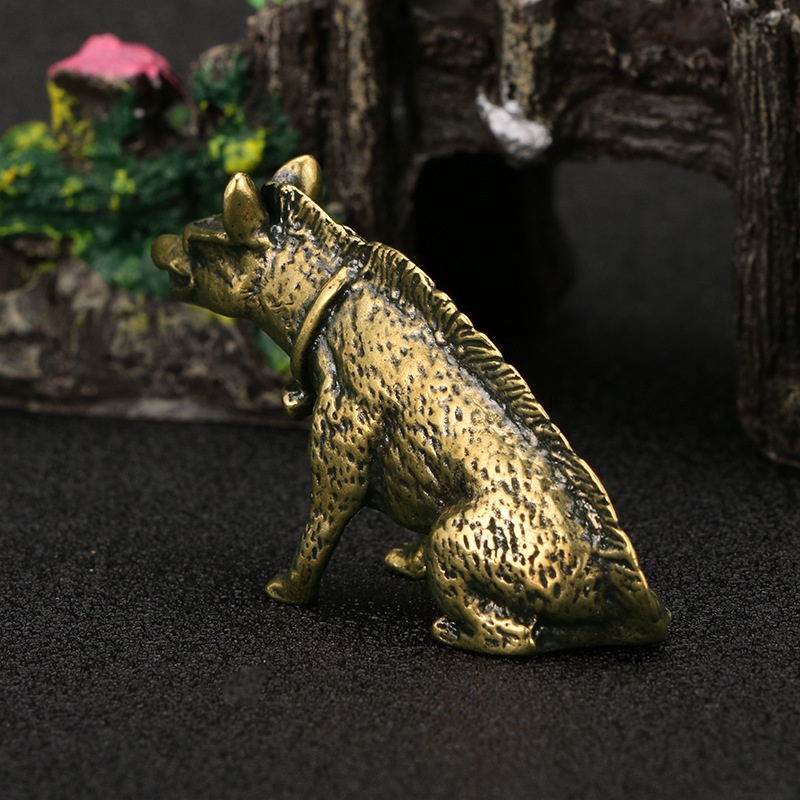 Brass Hyaenidae with Eyes Stat - مراجعة Vintage Collectible Ornaments وسعره