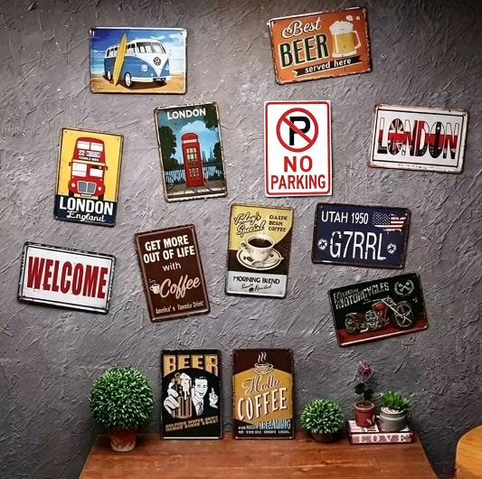 Vintage Aluminum Metal Sign Wa - مراجعة Vintage Collectible Show وسعره