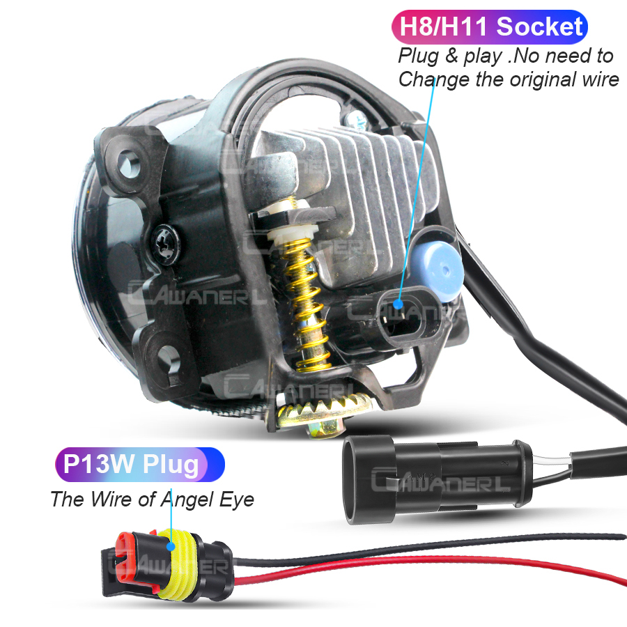 2 X Car Angel Eye LED Lens Fog - مراجعة Darkroom Enlarger Lens وسعره
