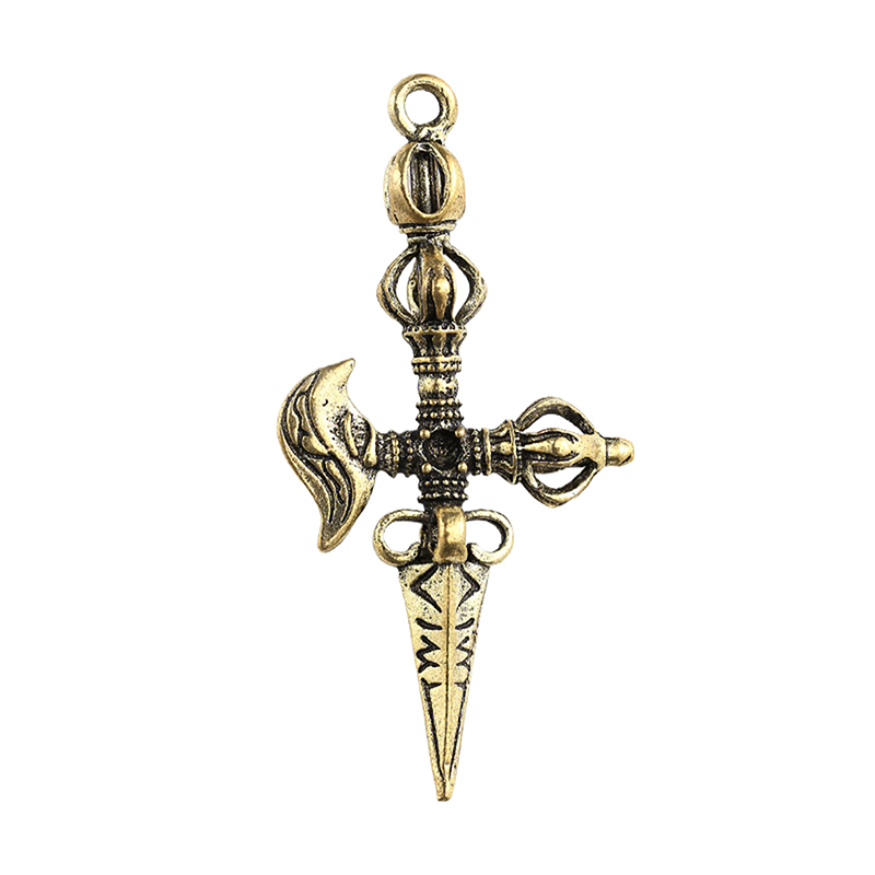 C 1pc Vintage Brass Vajra Pest - مراجعة Vintage Collectible Ornaments وسعره