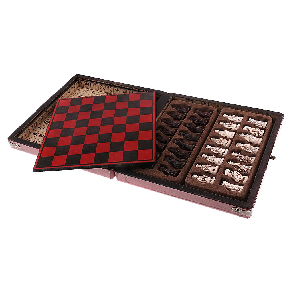 Chinese Chess Set Wooden Minia - مراجعة Vintage Collection Playset وسعره