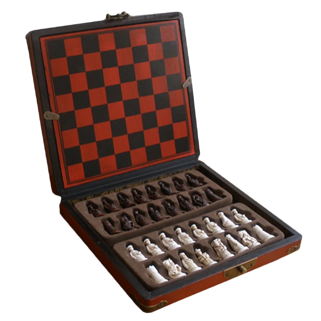 Chinese Chess Set Wooden Minia - مراجعة Vintage Collection Playset وسعره