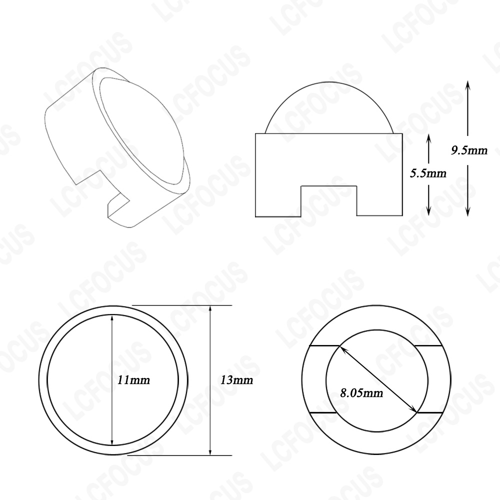 13mm 1W 3W Mini LED Lens 15 30 - مراجعة Darkroom Enlarger Lens وسعره