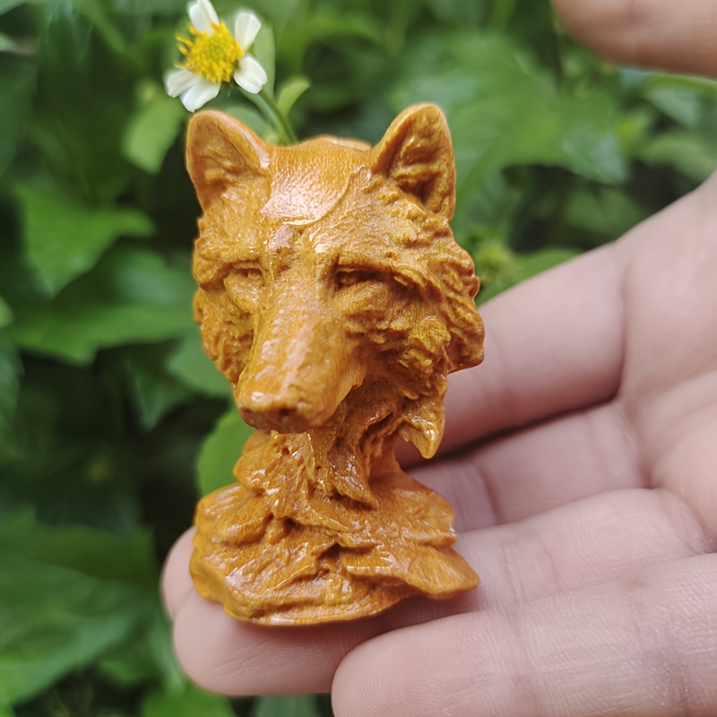 Vintage Wooden Wolf Head Sculp - مراجعة Vintage Collectible Christmas Ornaments وسعره