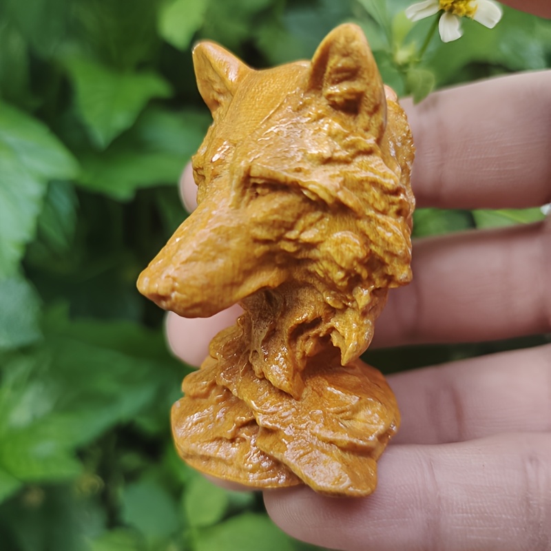 Vintage Wooden Wolf Head Sculp - مراجعة Vintage Collectible Christmas Ornaments وسعره