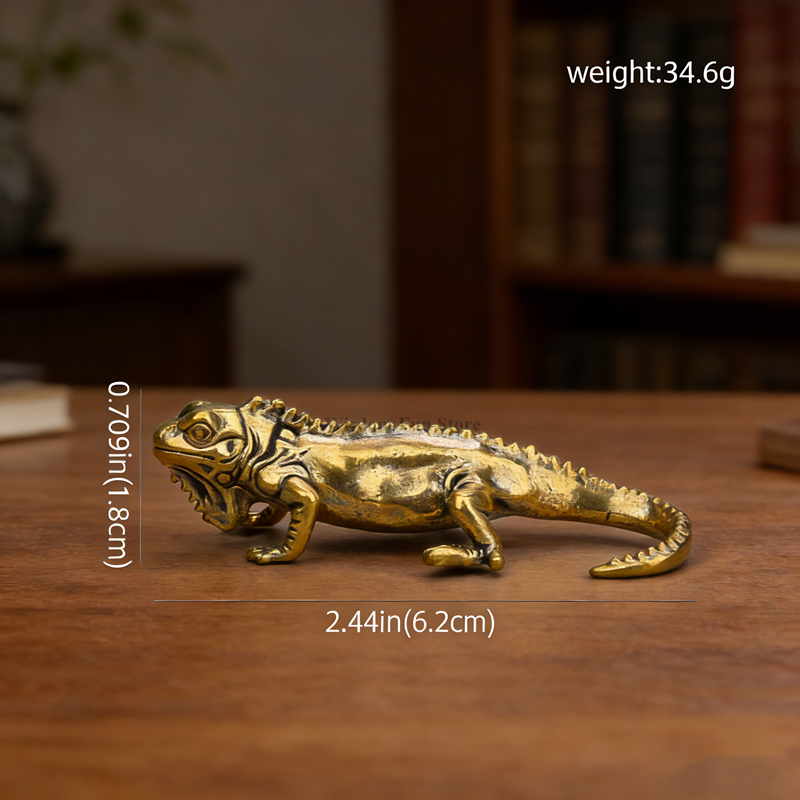 1pc Vintage Brass Lizard Deskt - مراجعة Vintage Collectible Christmas Ornaments وسعره