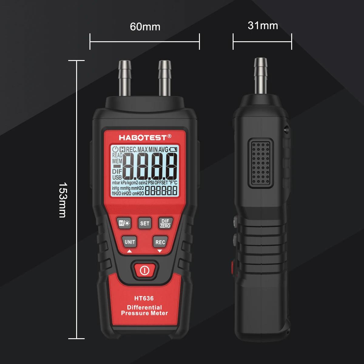 HABOTEST HT636 Digital Pressur - مراجعة Analog Meter Gauge وسعره