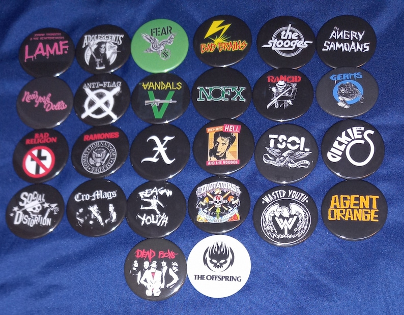 Vintage US Punk Rock Band Pinb - مراجعة Vintage Collectible Pins وسعره