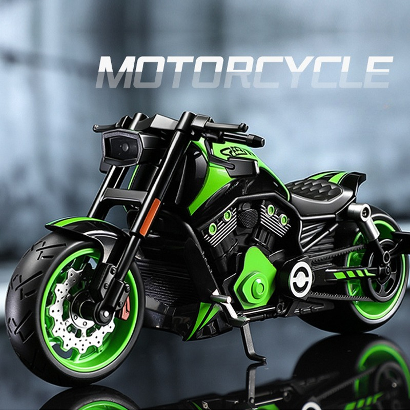 Simulation 1:10 Alloy Harley V - مراجعة Vintage Collectible Toy Cars وسعره