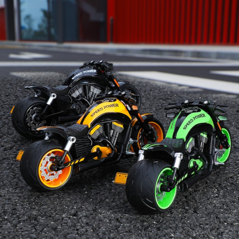 Simulation 1:10 Alloy Harley V - مراجعة Vintage Collectible Toy Cars وسعره
