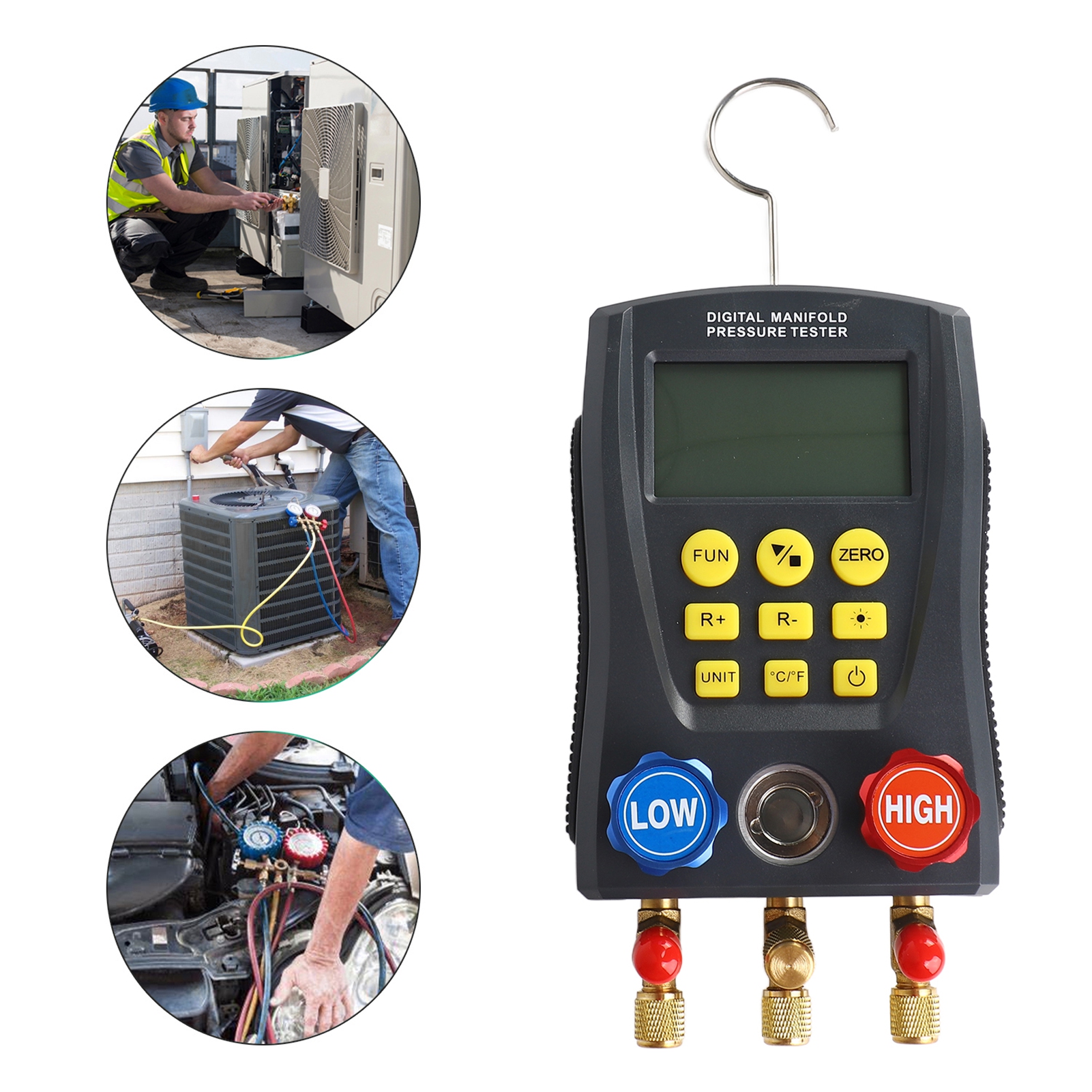 Digital HVAC Vacuum Pressure M - مراجعة Analog Meter Gauge وسعره