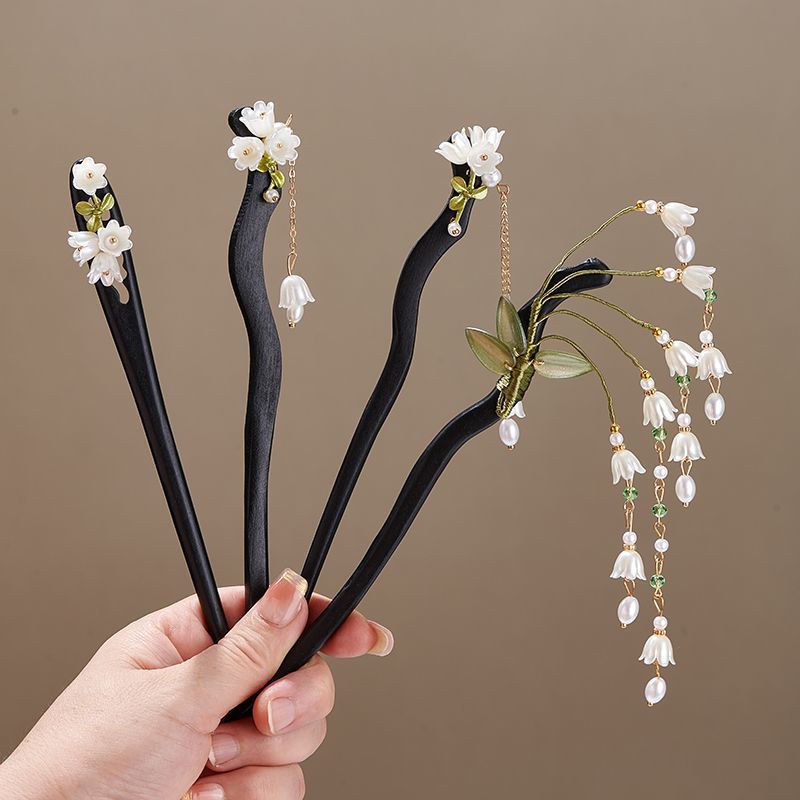 Wooden Flower Hairpin Vintage  - مراجعة Vintage Jewelry Collection وسعره
