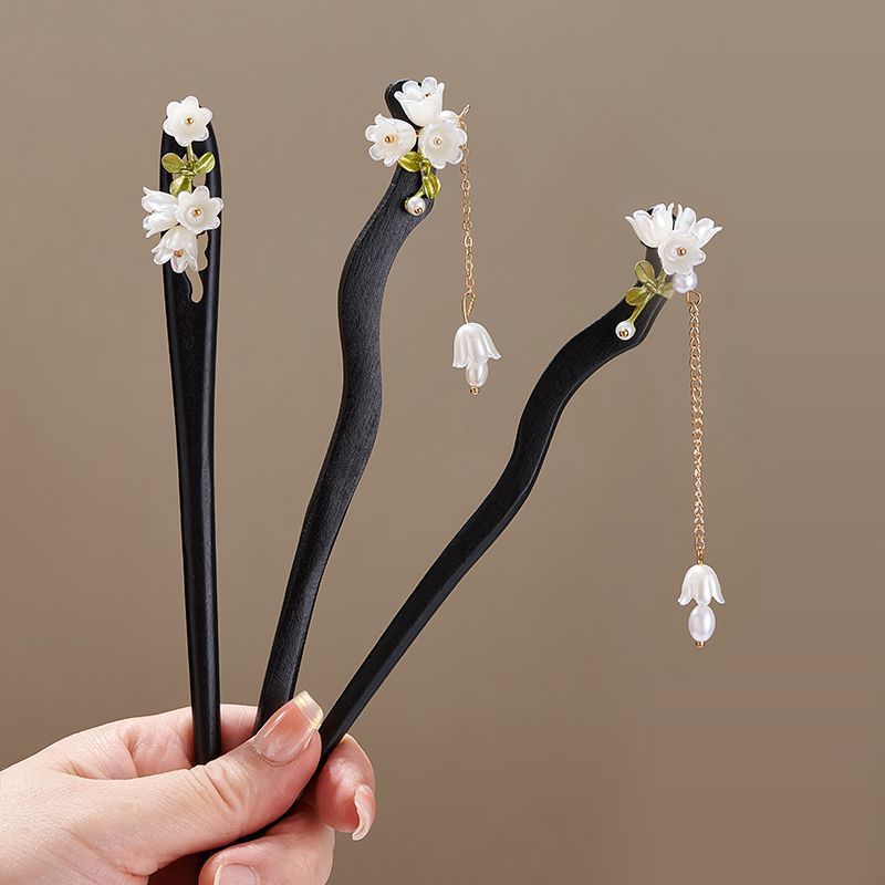 Wooden Flower Hairpin Vintage  - مراجعة Vintage Jewelry Collection وسعره