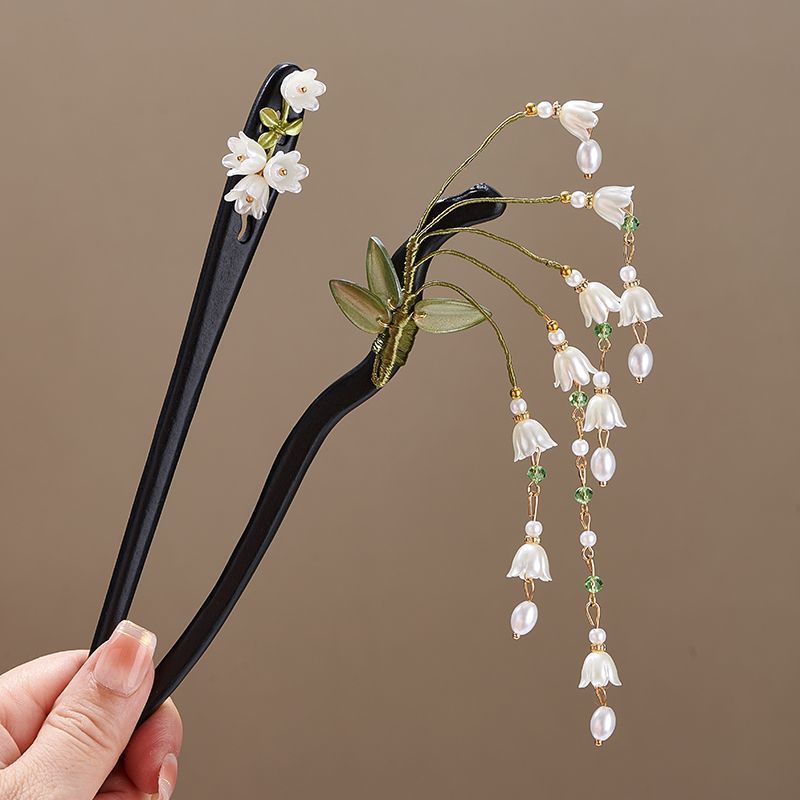 Wooden Flower Hairpin Vintage  - مراجعة Vintage Jewelry Collection وسعره