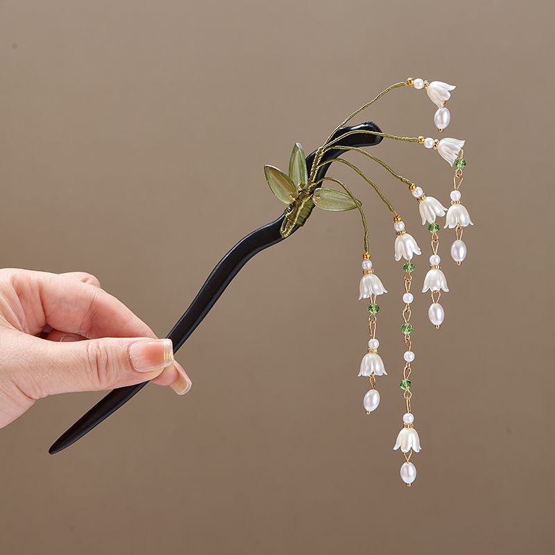 Wooden Flower Hairpin Vintage  - مراجعة Vintage Jewelry Collection وسعره