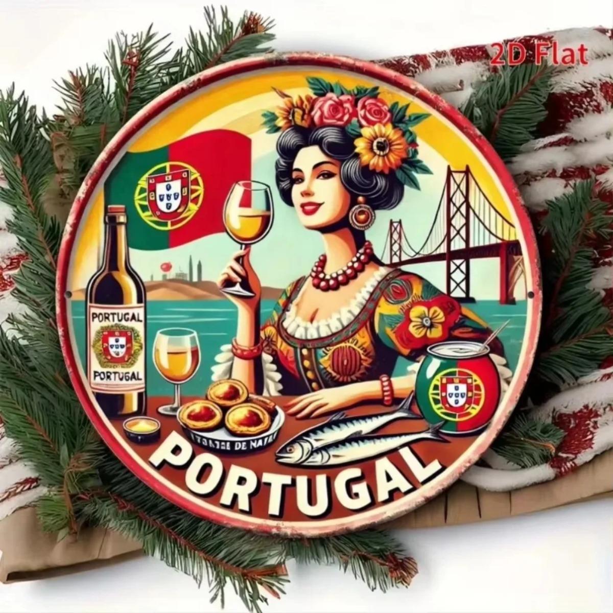Vintage Retro Round Metal Tin  - مراجعة Vintage Collectible Tins وسعره