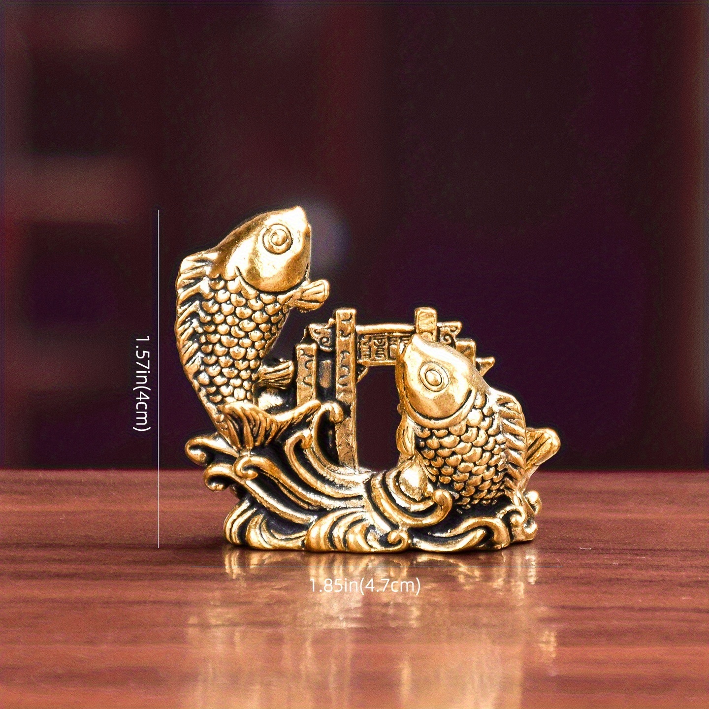 Vintage Brass Carp Leaping Ove - مراجعة Vintage Collectible Ornaments وسعره