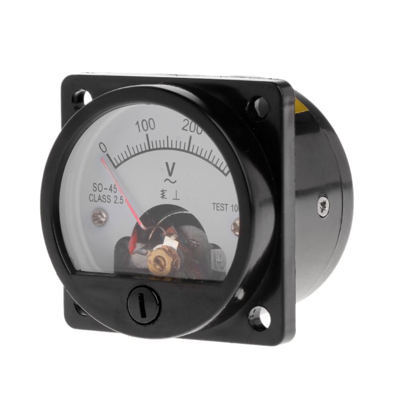 Voltmeter SO-45 AC 0-300V Roun - مراجعة Analog Meter Gauge وسعره