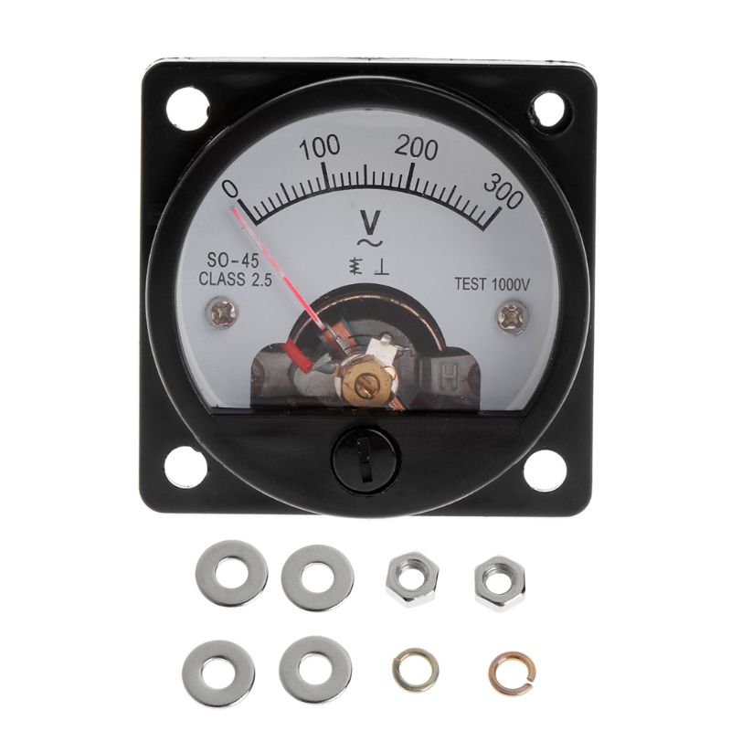 Voltmeter SO-45 AC 0-300V Roun - مراجعة Analog Meter Gauge وسعره