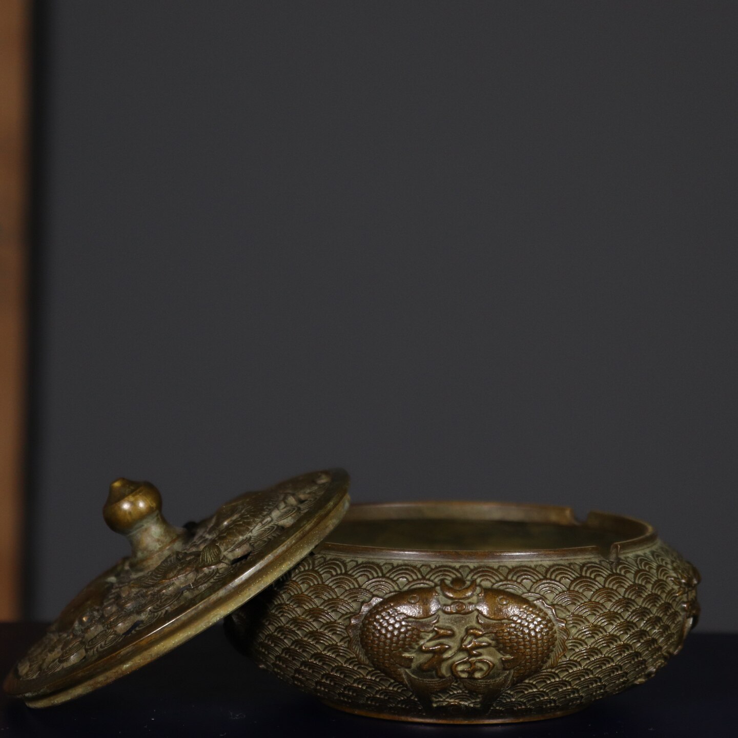 Antique Pure Copper Double Fis - مراجعة Vintage Collectible Ashtrays وسعره