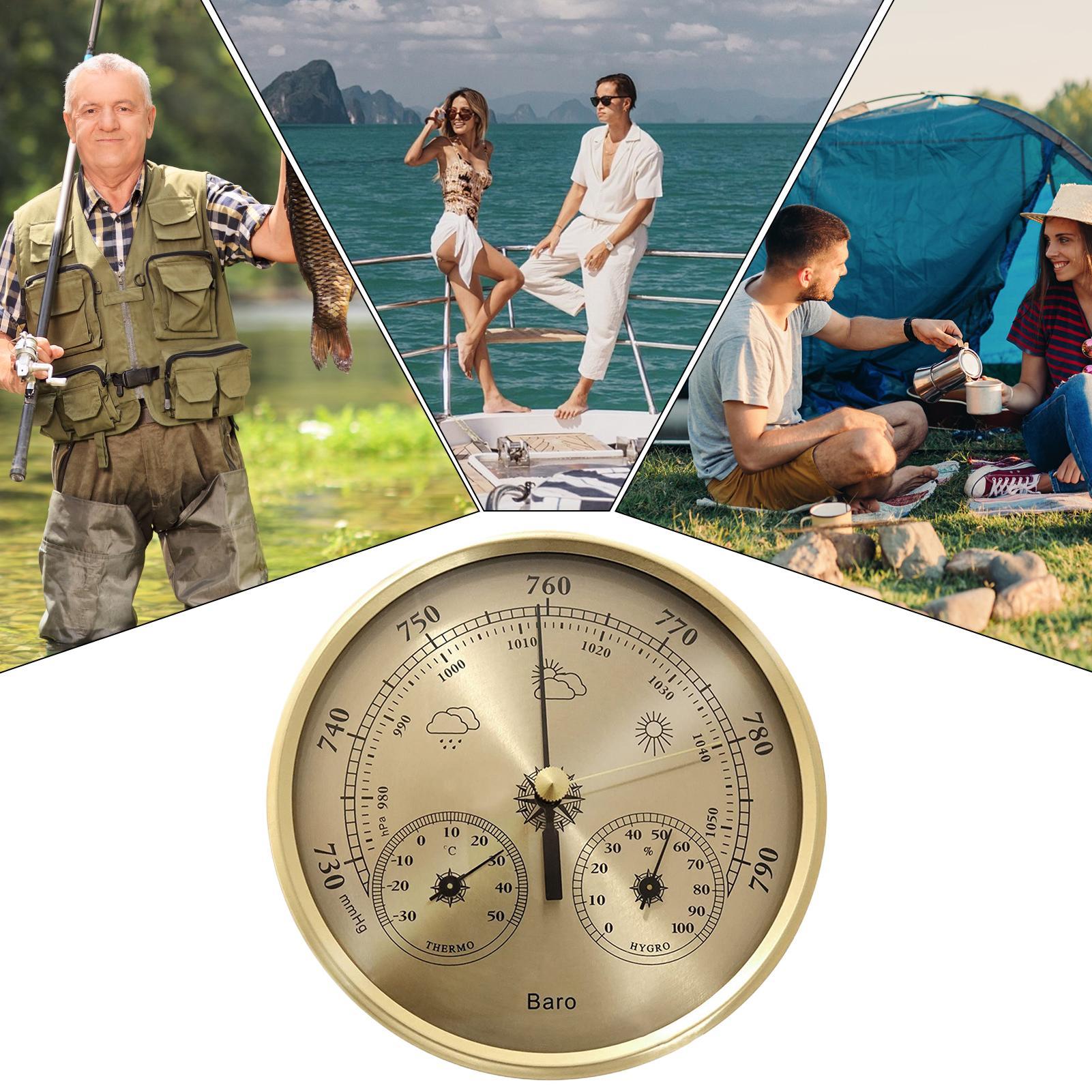 Weather Barometer Portable Tem - مراجعة Analog Meter Gauge وسعره