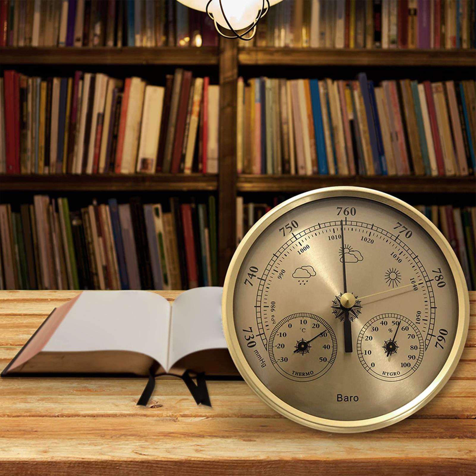 Weather Barometer Portable Tem - مراجعة Analog Meter Gauge وسعره