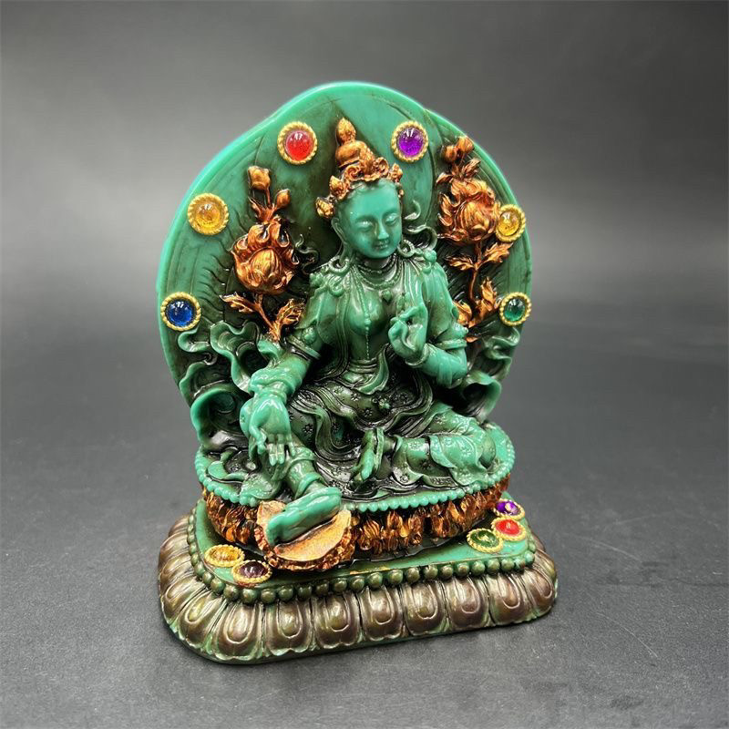 Tibetan Vintage Green Tara Sta - مراجعة Vintage Collectible Ornaments وسعره