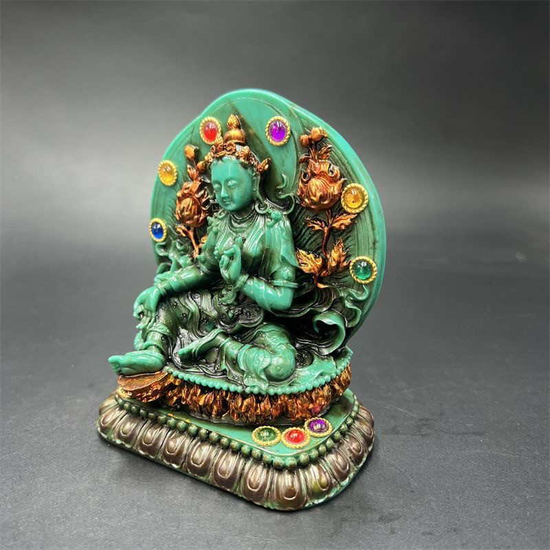 Tibetan Vintage Green Tara Sta - مراجعة Vintage Collectible Ornaments وسعره