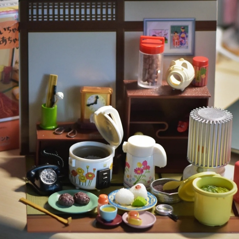 Re-Ment Vintage 80s Grandparen - مراجعة Vintage Collection Playset وسعره