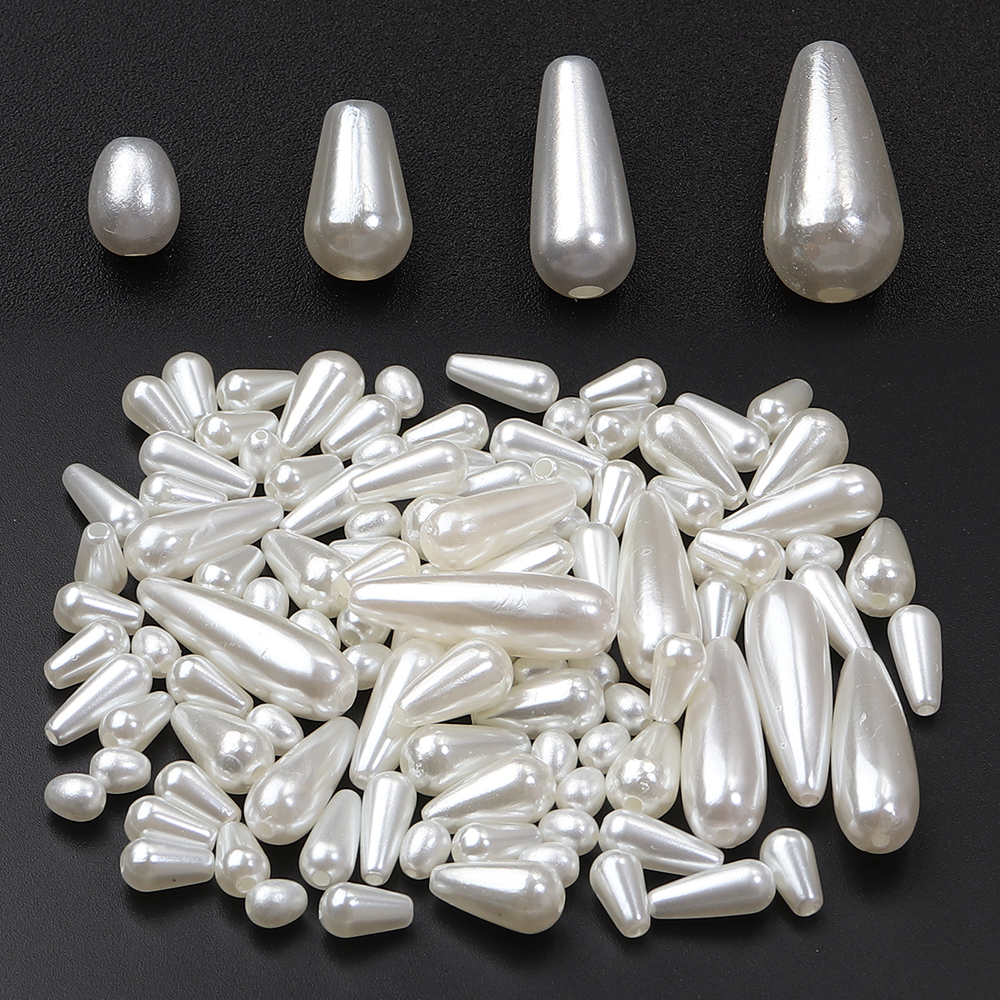 30-500pcs/lot Biege Waterdrop  - مراجعة Vintage Jewelry Collection وسعره