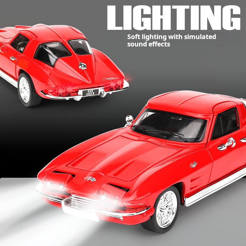 1:32 Corvette Vintage Classic  - مراجعة Vintage Collectible Toy Cars وسعره