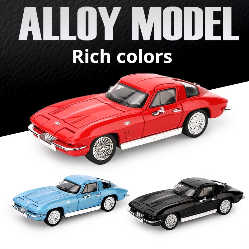 1:32 Corvette Vintage Classic  - مراجعة Vintage Collectible Toy Cars وسعره