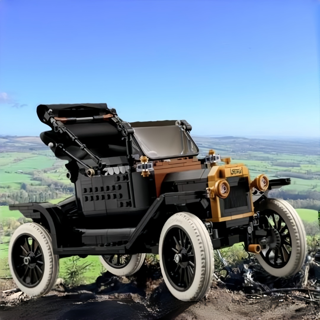 New 1060pcs MOC Ford Model T B - مراجعة Vintage Collectible Cars وسعره