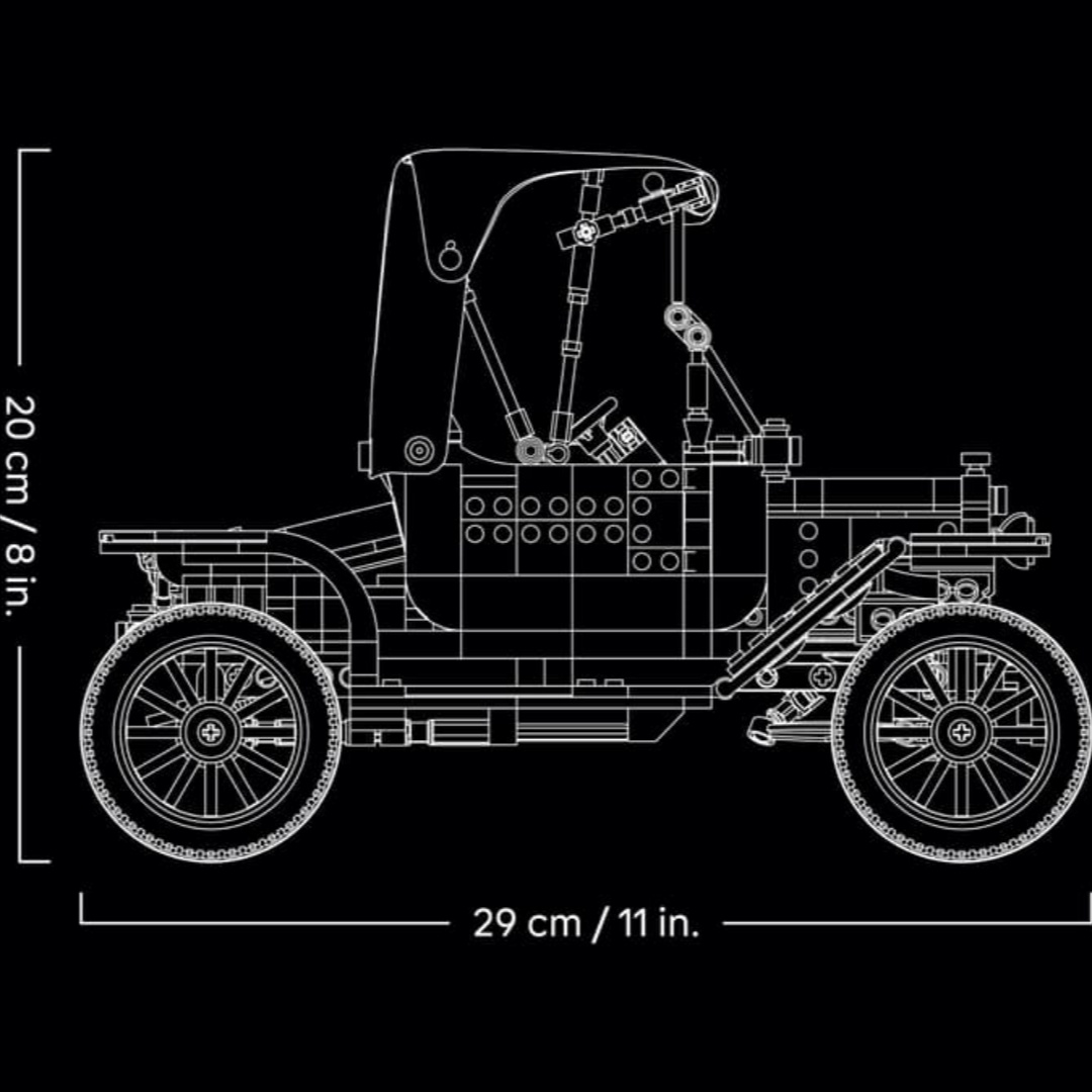 New 1060pcs MOC Ford Model T B - مراجعة Vintage Collectible Cars وسعره