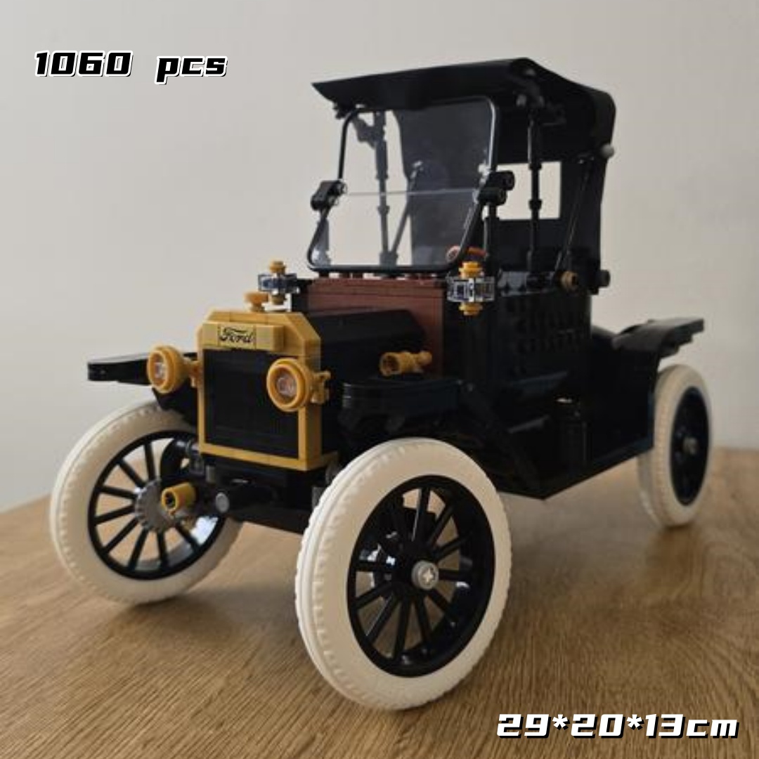 New 1060pcs MOC Ford Model T B - مراجعة Vintage Collectible Cars وسعره